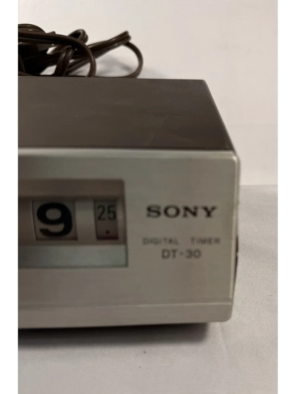 Vtg  Sony DT-30 Digital Timer Flip  Clock/ Japan Tested stereo timer Lit Display